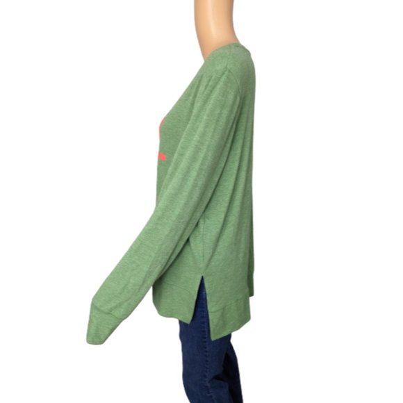 Positive Tees Green Hello Fall Graphic Sweatshirt L - Picture 5 of 8
